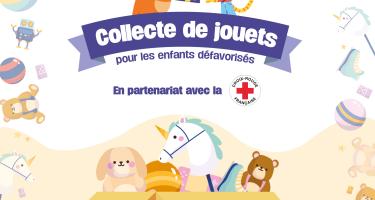 Collecte de jouets pour les enfants défavorisés au profit de la Croix-Rouge 
